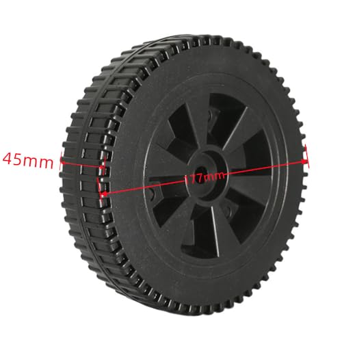 Naisfei 2 Stück Grillräder Ersatzteile, 7 Zoll Gasgrills Räder Grill Räder Ersatzteile Kunststoff Radgrill Ersatzteile BBQ Wheel Kit Grill Räder Teile mit Radabdeckung