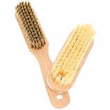 SAFIGLE Beach Sand Removal Brush Dual Bristles Long Handle Portable Sand Cleaner for Volleyballs Beach