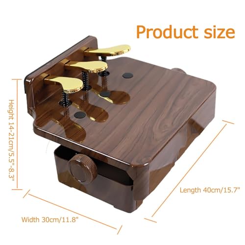 Un extensor de pedal de piano ajustable adecuado para principiantes y pianistas, una ayuda de enseñanza esencial para mejorar la comodidad y la técnica.