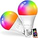 ANTELA Ampoule Connectée WiFi Alexa E27 LED Multicouleurs RGB + CCT 2700K-6500K, Compatible avec Alexa, Google Home, Contrôle APP ou Vocal à Distance, 2 PCs
