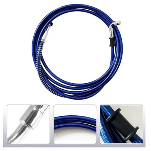 Conducto de freno hidráulico M10 trenzado de acero para motocicleta 380cm 7