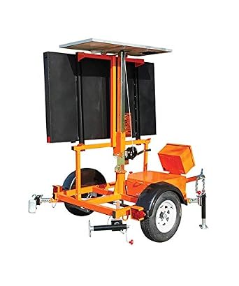 Solar Message Board Trailer, SMC 5000, Full-Matrix Mini Message Center, 44x77