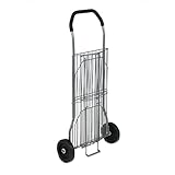 Honey-Can-Do CRT-01383 All-Purpose Cart, 14x20x38, Silver with Black Wheels
