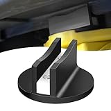 Chelhead 1 Stück schwarzer universeller magnetischer Klinkenpads wagenheber auflage mit großer Schlitznut aus Aluminium, unterstellbock kfz, magnetische jack pad kompatibel mit Geländewagen