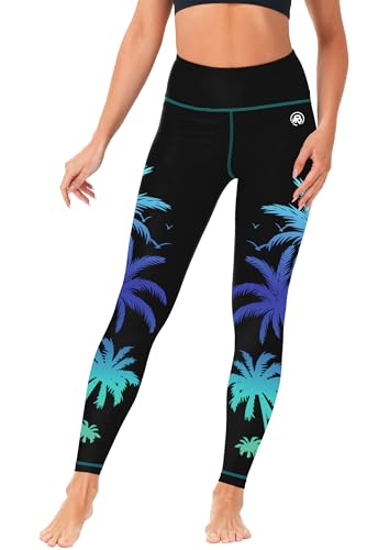Image of AOBUTE Women Swim Pants UPF 50+ Rash Guard Pants High Waisted Swimming Leggings