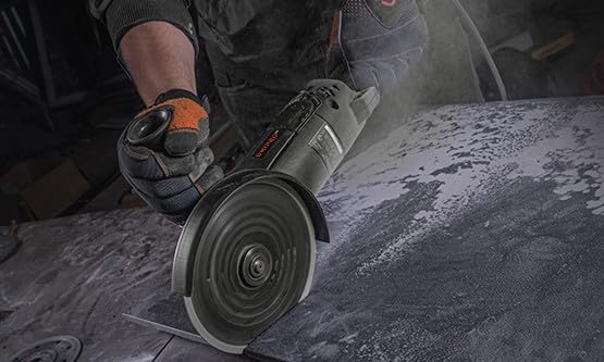 Winkelschleifer GL-190S 1400W 180mm - Regelbare Drehzahl 2500-8500 U/min, M14 & Elektrische Flex Trennschleifer für Metall, Stein & Beton von Dnipro-M