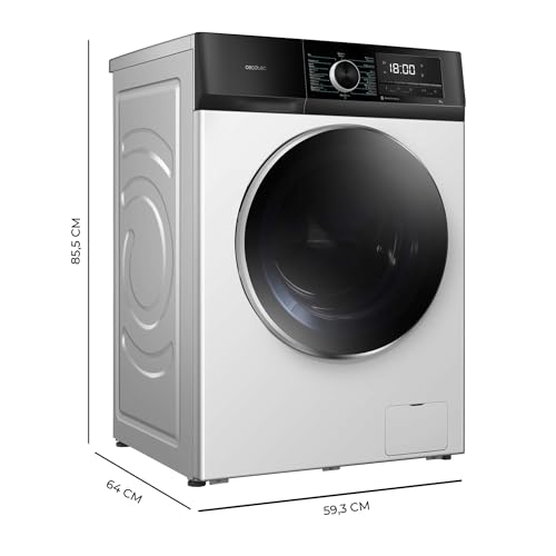 Cecotec Lavadora 12Kg Carga Frontal Bolero DressCode 12500 Inverter. 1400rpm, 16 Programas, Clase A-20%, Bajo Consumo, Motor Inverter Plus, Vapor, Pearl Drum, Delay Start, Drum Clean y Stop&Go - Imagen 3