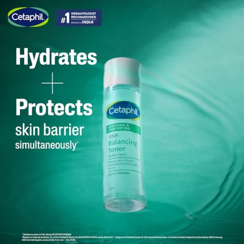 Image of Cetaphil Soothing & Comforting CICA Balancing Toner 150ml | Instantly Hydrates & Soothes Sensitive Skin | With Centella Asiatica & Allantoin | Strengthens Skin Barrier | 35% More Hydration