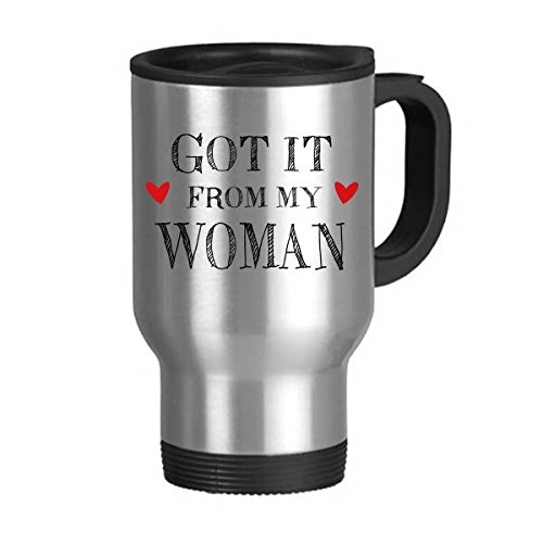 Saint-Valentin tasse voyage acier inoxydable 22OZ avec poignée