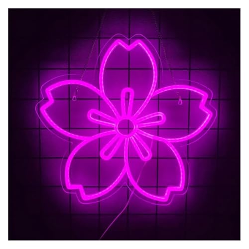 Décoration murale néon Sakura cadeau ado veilleuse LED