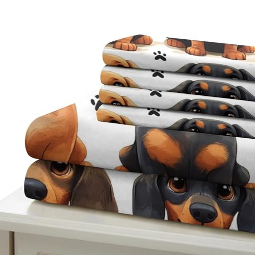 Housse de couette teckel idée cadeau originale lit enfant - 7