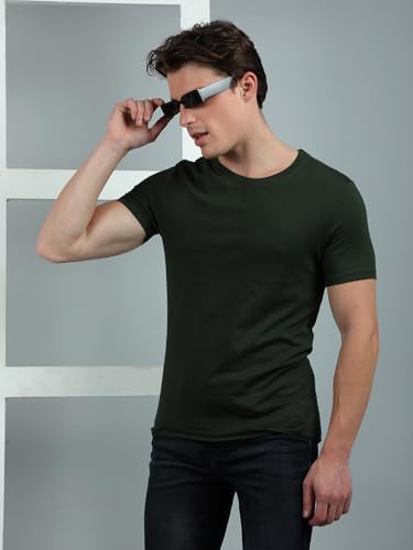 Image of Dollar Pack of 1 Cotton Solid Men Tshirt