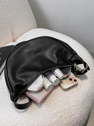 Women Shoulder Bag Crossbody Dumpling Bags Soft Vegan Leather with Adjustable Strap4