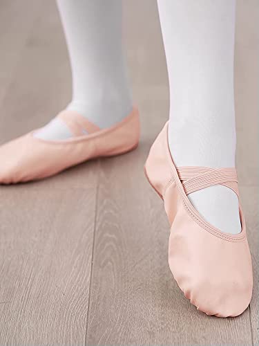 Stelle Ballet Shoes for Girls Dance Slippers Genuine Leather Ballerina Shoes for Toddler/Little Kid/Big Kid2
