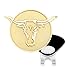 Navika USA Inc. Gold Longhorn Glitzy Ball Marker with Magnetic Hat Clip