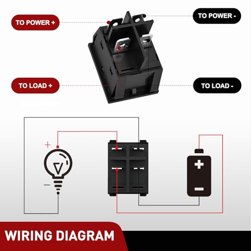 Image of Nilight 3PCS DPST Rocker Switches 12V 30A /110V 35A /125VAC