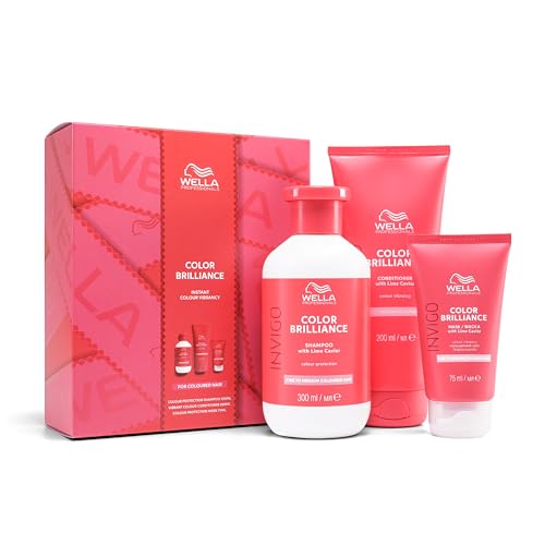 Wella Professionals Invigo Color Brilliance Gift Set - Includes Shampoo, Conditioner and Hair Mask - Instant Colour Vibrancy & Colour Protection - Hair Care Perfect for Christmas Wella Professionals Invigo Color Brilliance Gift Set - Includes Shampoo, Conditioner and Hair Mask - Instant Colour Vibrancy & Colour Protection - Hair Care Perfect for Christmas