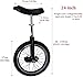 GEJINTAO 24-Inch Unicycle with Handles, Fat Tire, Adjustable Saddle, for Adults, Heavy Duty, Professional Outdoor Riding, 150kg Capacity