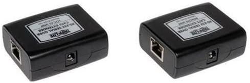 Tripp Lite Serial over Cat5 / Cat6 RS232 Extender, Transmitter and Receiver (B165-101),Black