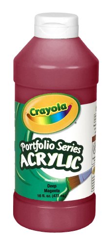 Crayola Portfolio Series 16-Ounce Acrylic Paint, Deep Magenta