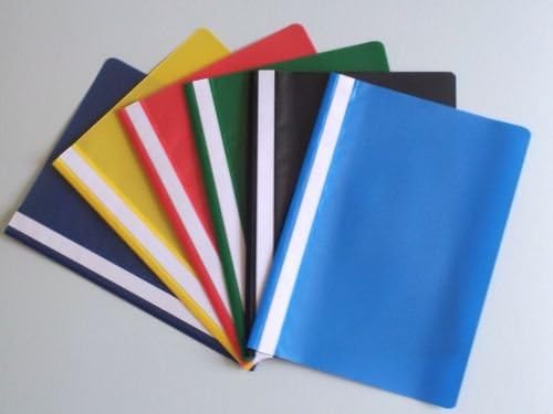 A4 Report Project Document Files Folders 2 Prong Choice Of Colour (Pack of 5) - Assorted
