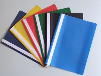 A4 Report Project Document Files Folders 2 Prong Choice of Colour Pack of 25 - Assorted