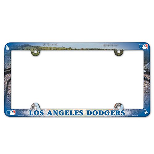 Marco de matrícula de Los Angeles Dodgers a todo color que resalta el estilo de tu auto