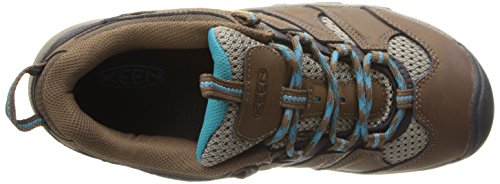 KEEN Women's Koven Hiking Shoe,Dark Earth/Capri Breeze,9 M US