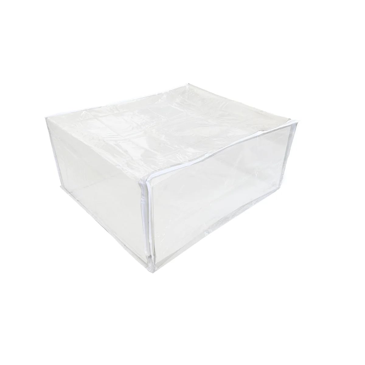 Sacchetti in vinile trasparente con cerniera, 63 x 53 x 28 cm, set da 5