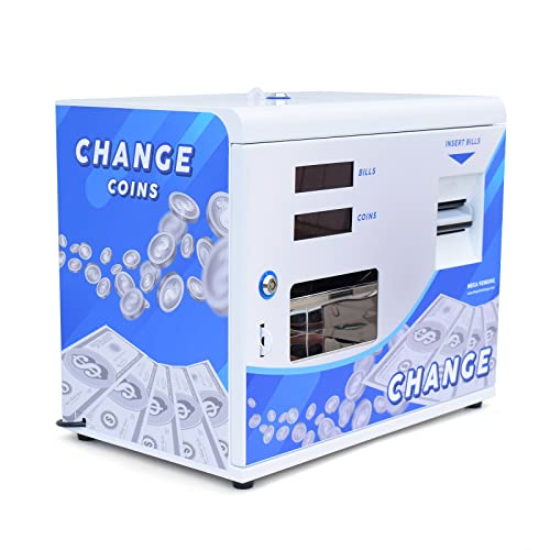 Image of Dollar Bill Changer Machine - Adjustable Coin or Token for Vending Business, Slots, Arcades, Laundry Stores Accepts Various Denominations to Dispense US Quarters /Tokens - Fits 3000 Coins