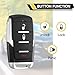 Key Fob Replacement Fits for Dodge Ram 1500 2019 2020 2021 2022 2023 2024 Smart Proximity Keyless Entry Remote Control 434Mhz OHT-4882056 4A 68575600AA, 68584151AA