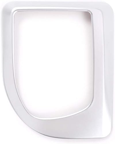 Miniatura 4 de YIWANG Fibra de carbono estilo ABS consola central Cambio de engranajes Marco de ajuste para BMW Serie 5 E60 2004-2007 Accesorios de coche (plata)