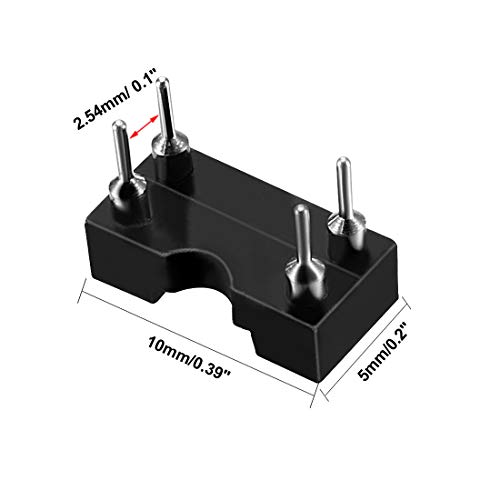 Adaptateur puce DIP IC 4 broches pas 2.54mm uxcell pour circuit imprimé