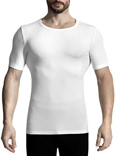 MD Bamboo Rayon Undershirt for Men Crew 