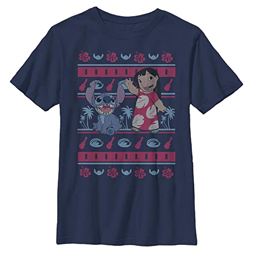 T-shirt Disney Lilo vêtements hawaïen bleu marine taille XL adolescent garçon