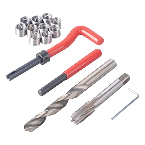 DAYUAN Kit de réparation de filetage M12 x 1,50 mm, outils de réparation de filetage Helicoil de restauration, kit d'insert de fil, ensemble d'outils à main...