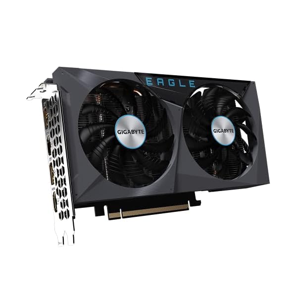 Gigabyte GeForce RTX 3050 Eagle 8GB Grafikkarte GV-N3050EAGLE-8GD, Schwarz – Bild 4