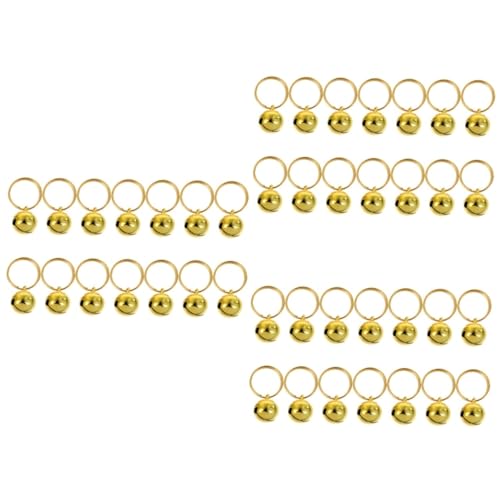 Didiseaon 3sets Bronze Bells Christmas Decor Pet Hanging Bell DIY Accessories 14pcs*3