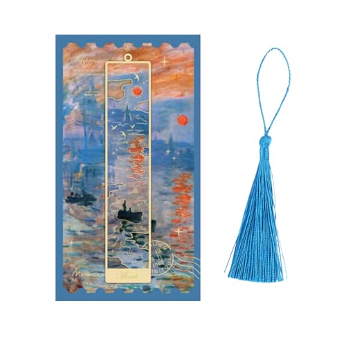 EZ PEACH しおり 金属 エレガント感 華やか バレンタインデーギフト ゴールド中空トリム ブックページマーカー 誕生日プレゼント 女性 女の子 教師 友人 本 恋人に 読書 勉強家 日用品雑貨 文房具 (印象・日の出04)