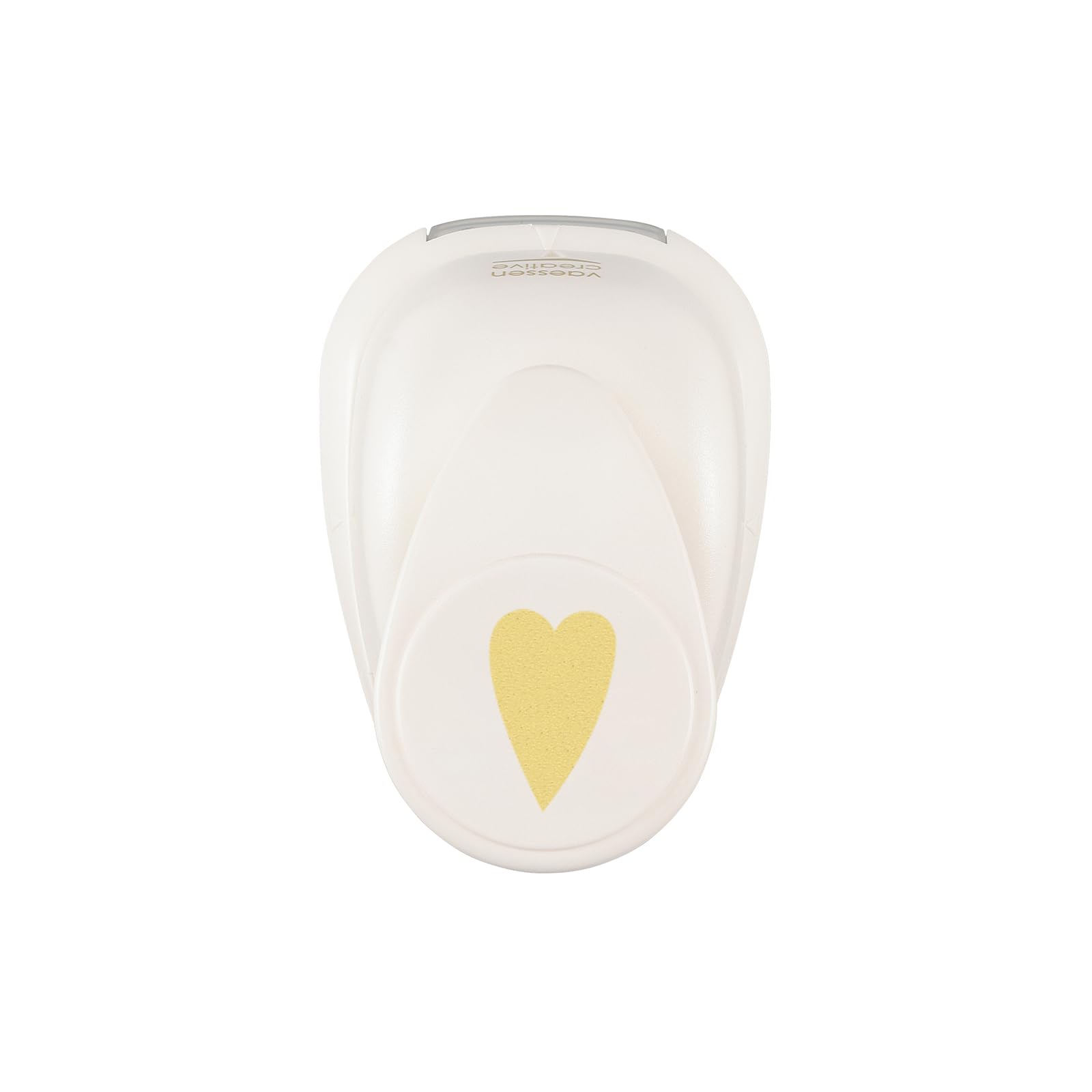 Vaessen Creative White/Pink Craft Paper Punch - Heart - 2,4 X 1,5 Cm - Circle Cutter For Crafting And Card Making,