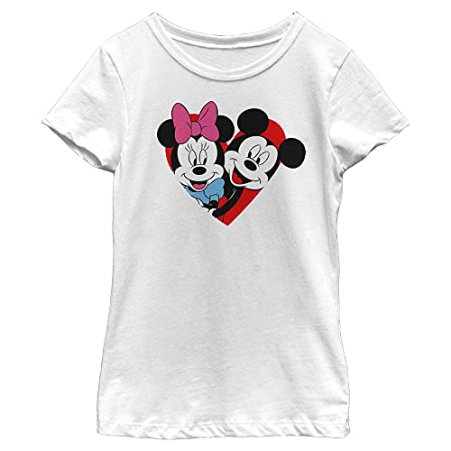 Image of Disney Girls' Mickey Minnie Heart