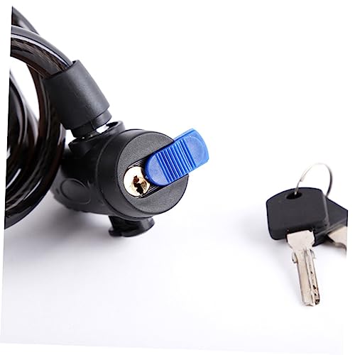 CLISPEED 2 Peças De Cadeado Preto De Bicicleta Preto Antibloqueio De Corrente Antibloqueio De Anel D