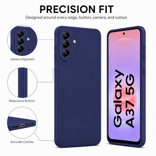 Image of ArmourPro Soft Silicone Back Cover for Samsung Galaxy A37 | Blue