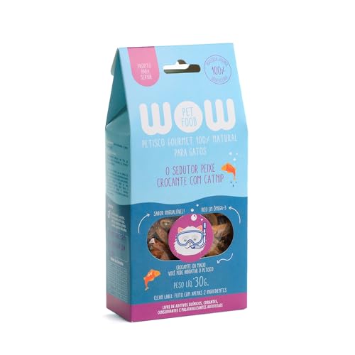 Petisco Natural 'O sedutor peixe com catnip” para Gatos