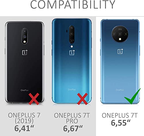 Image of NISHTECH for OnePlus 7T Premium Transparent Hybrid Soft Slim Dust Proof Back Case Cover with Camera Protection