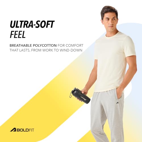 Image of Boldfit Track Pants for man Breathable Gym Pants for Men Workout Adjustable Waist Track Pant for Men mid Rise Sports Trackpant for Mens Workout, Running & Walking
