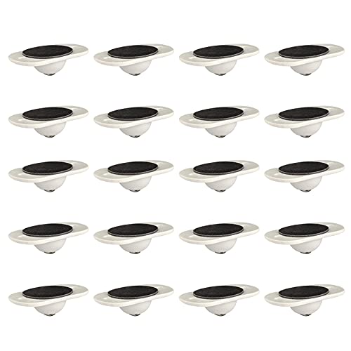 Mini Ruedas giratorias, Ruedas giratorias Autoadhesivas, Ruedas universales de Pasta, polea Adhesiva giratoria 360 Grados para Estante Inferior, Cubo de Basura, Caja de Almacenamiento 20 Unidades Cover