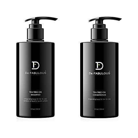 De Fabulous Tea Tree Oil Shampoo and Conditioner Set | (8.5 fl oz) Cover