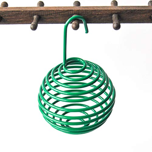 Bola de malha Cabilock alimentador de beija-flor em forma de bola de metal à prova de ferrugem leve
