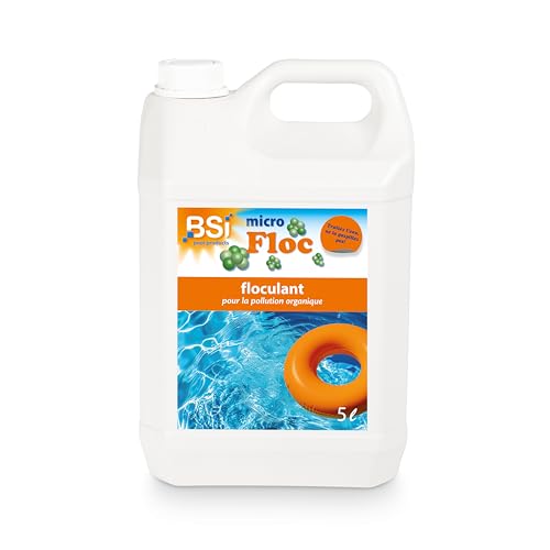 BSI - Micro Floc - Floculant - Liquide - Pour Amalgamer La Pollution Organique - Spécial Piscine - 5L